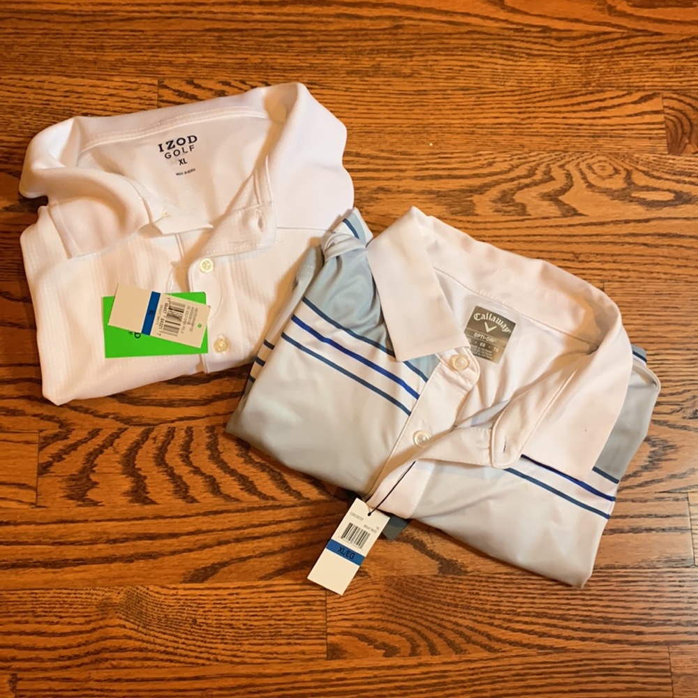Men’s Golf Shirts NWT Calloway IZOD